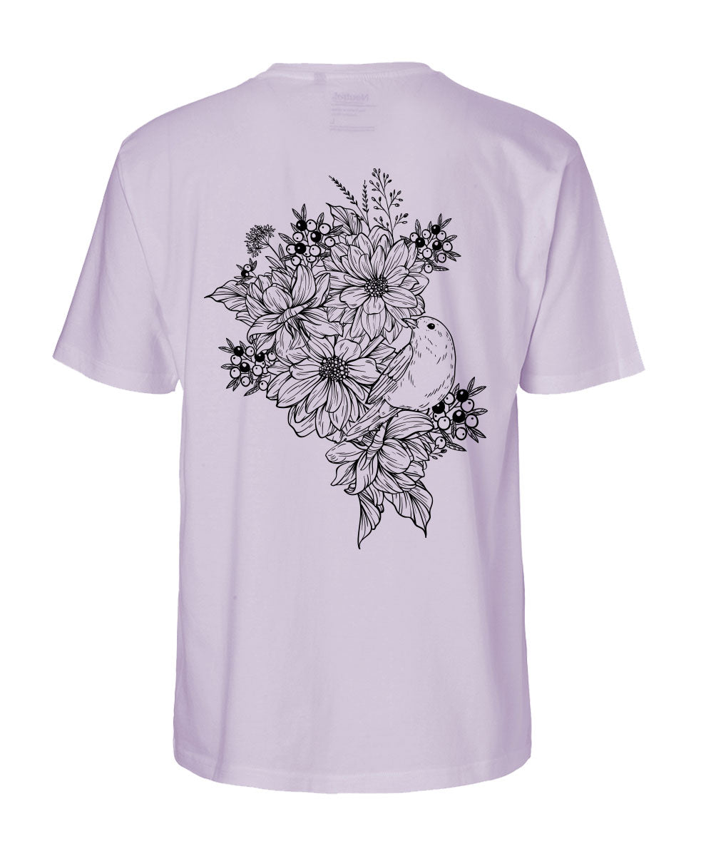 Herren T-Shirt Classic «bird and roses»