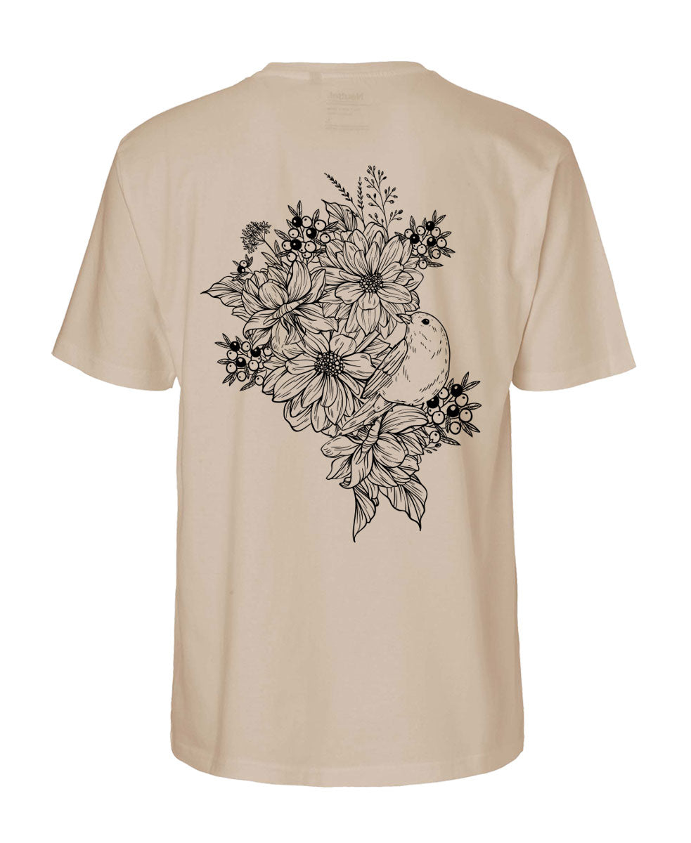 Herren T-Shirt Classic «bird and roses»