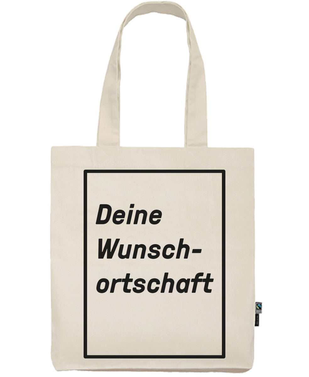 Baumwolltasche «Deine Ortschaft»