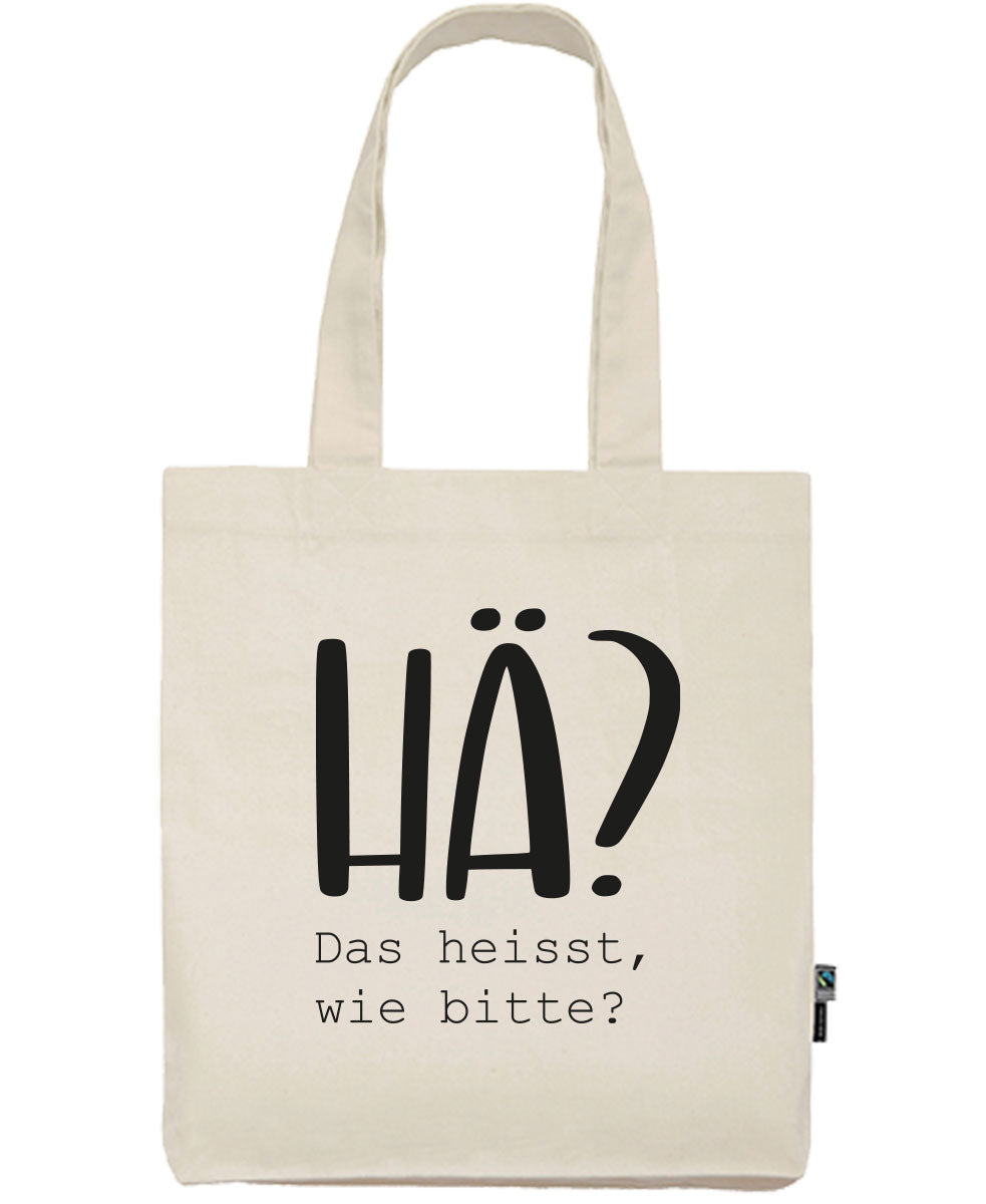 Baumwolltasche «hä?»