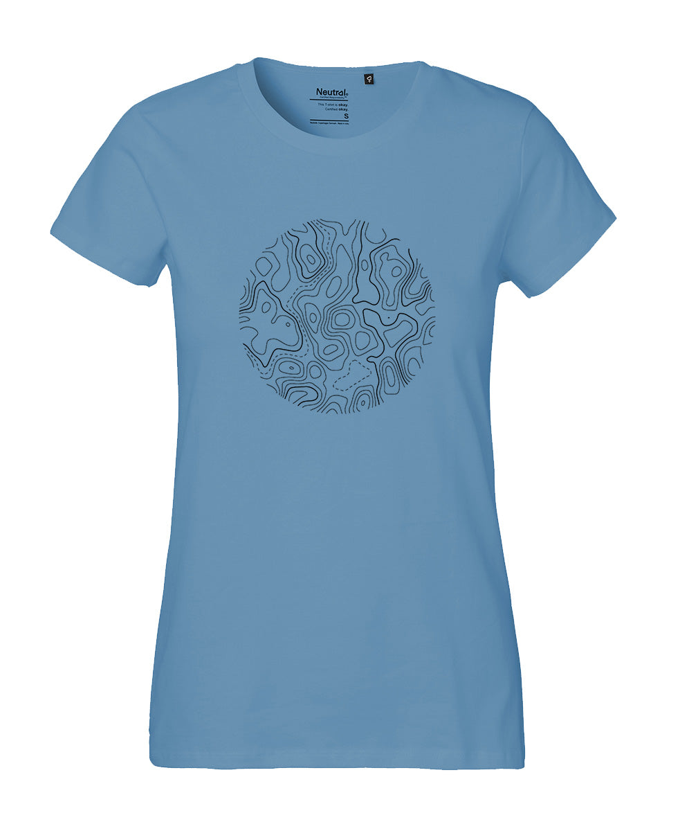 T-Shirt Classic Damen «Höhenlinien»