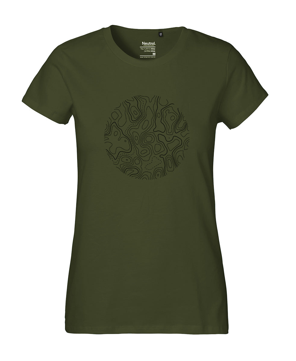 T-Shirt Classic Damen «Höhenlinien»