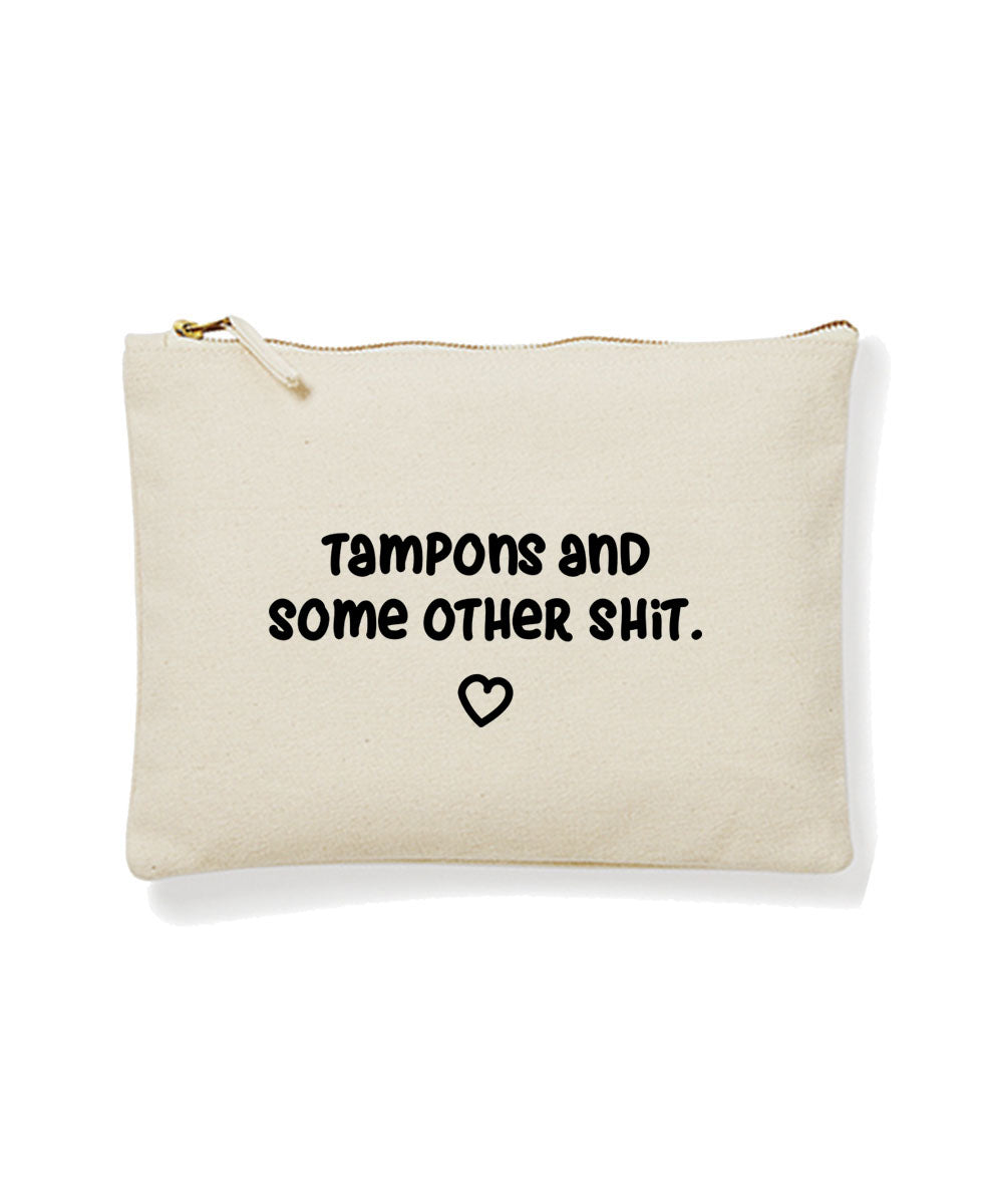 Kulturbeutel Pouch «Tampons and some other shit»