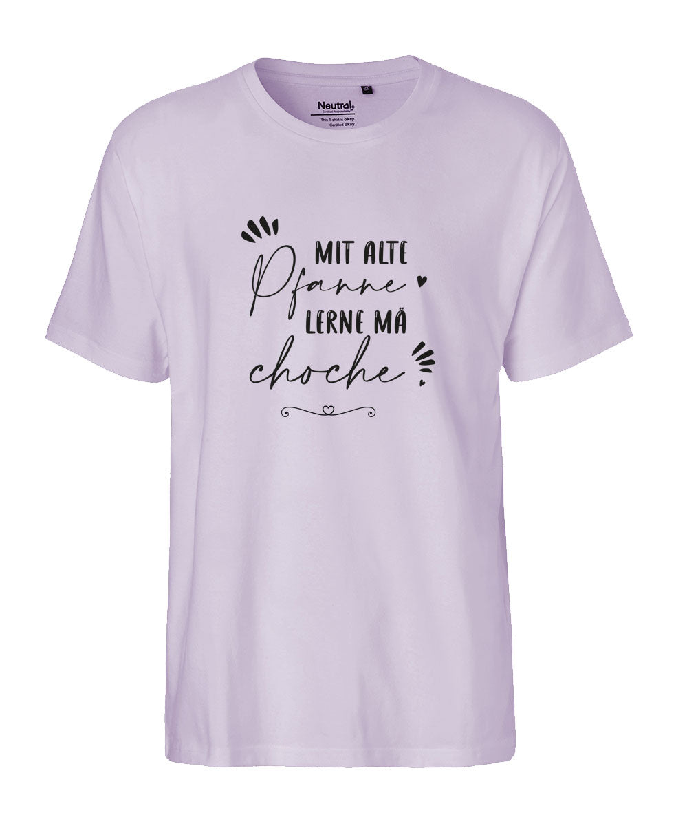 Herren T-Shirt Classic «mit alte Pfanne lerne mä choche»