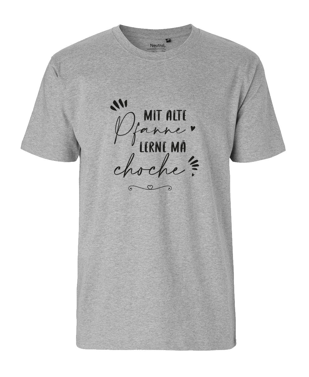 Herren T-Shirt Classic «mit alte Pfanne lerne mä choche»