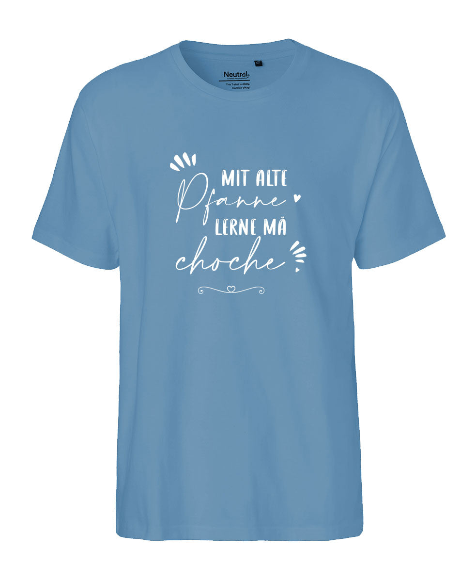 Herren T-Shirt Classic «mit alte Pfanne lerne mä choche»