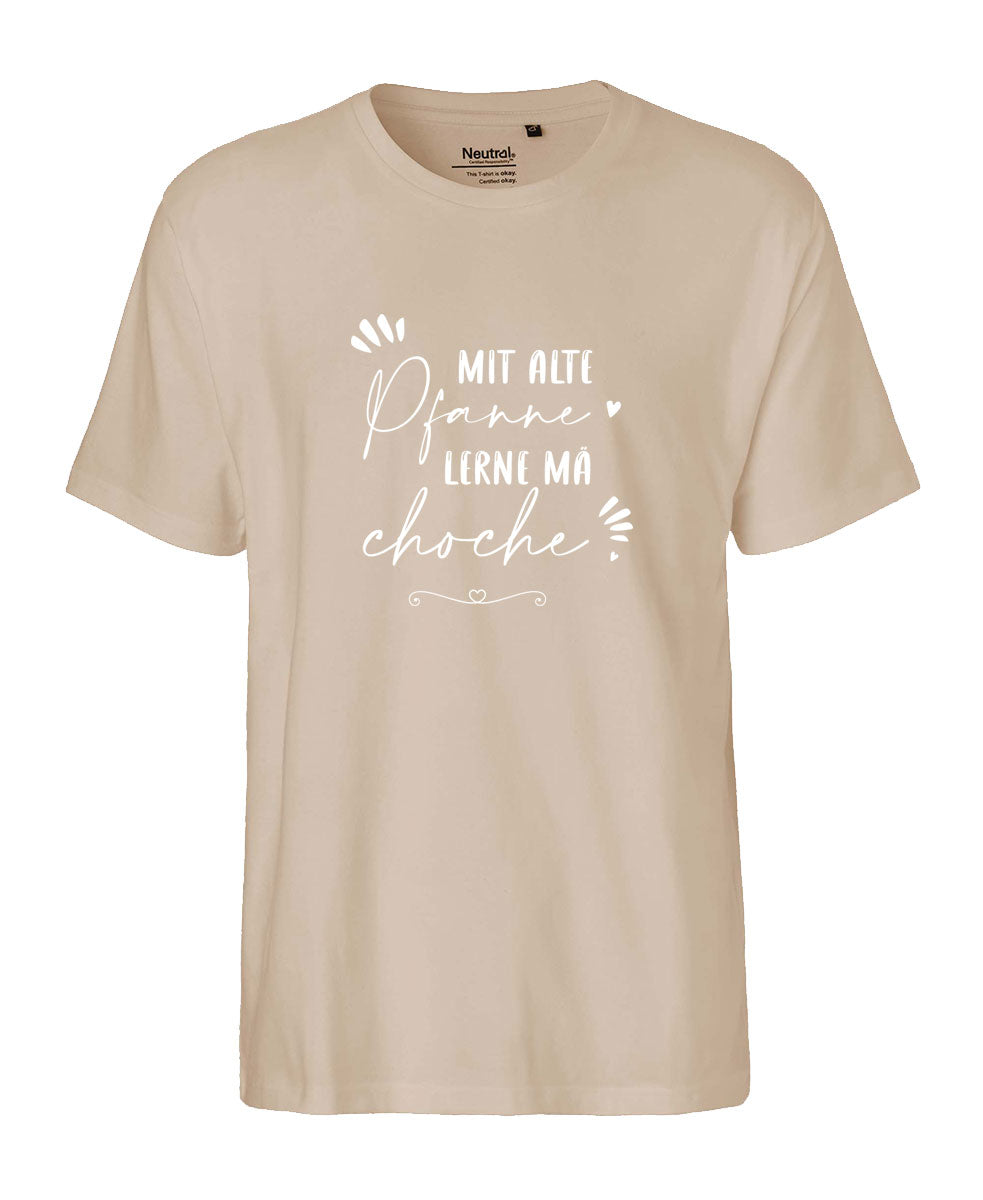 Herren T-Shirt Classic «mit alte Pfanne lerne mä choche»