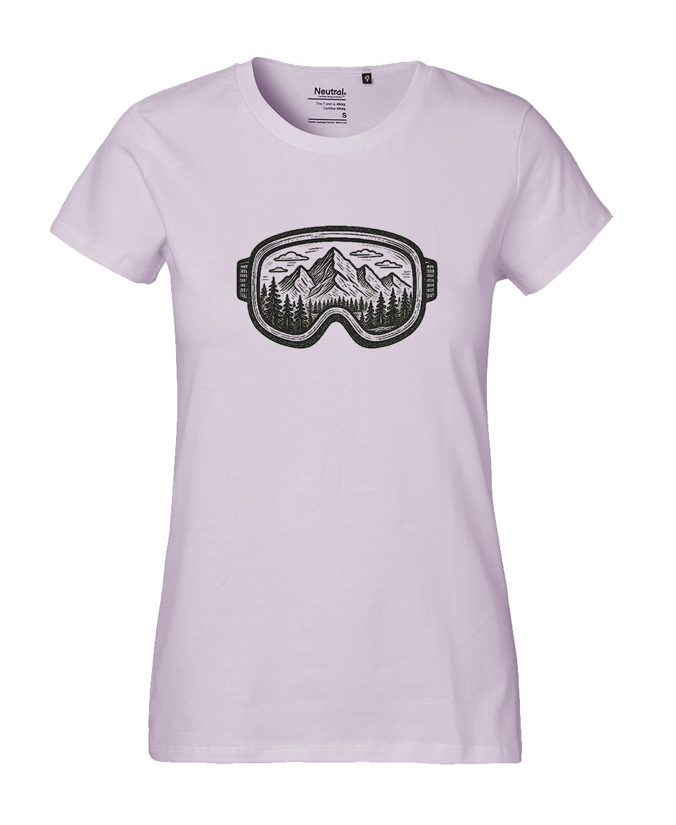 T-Shirt Classic Damen «Skibrille Mountain»