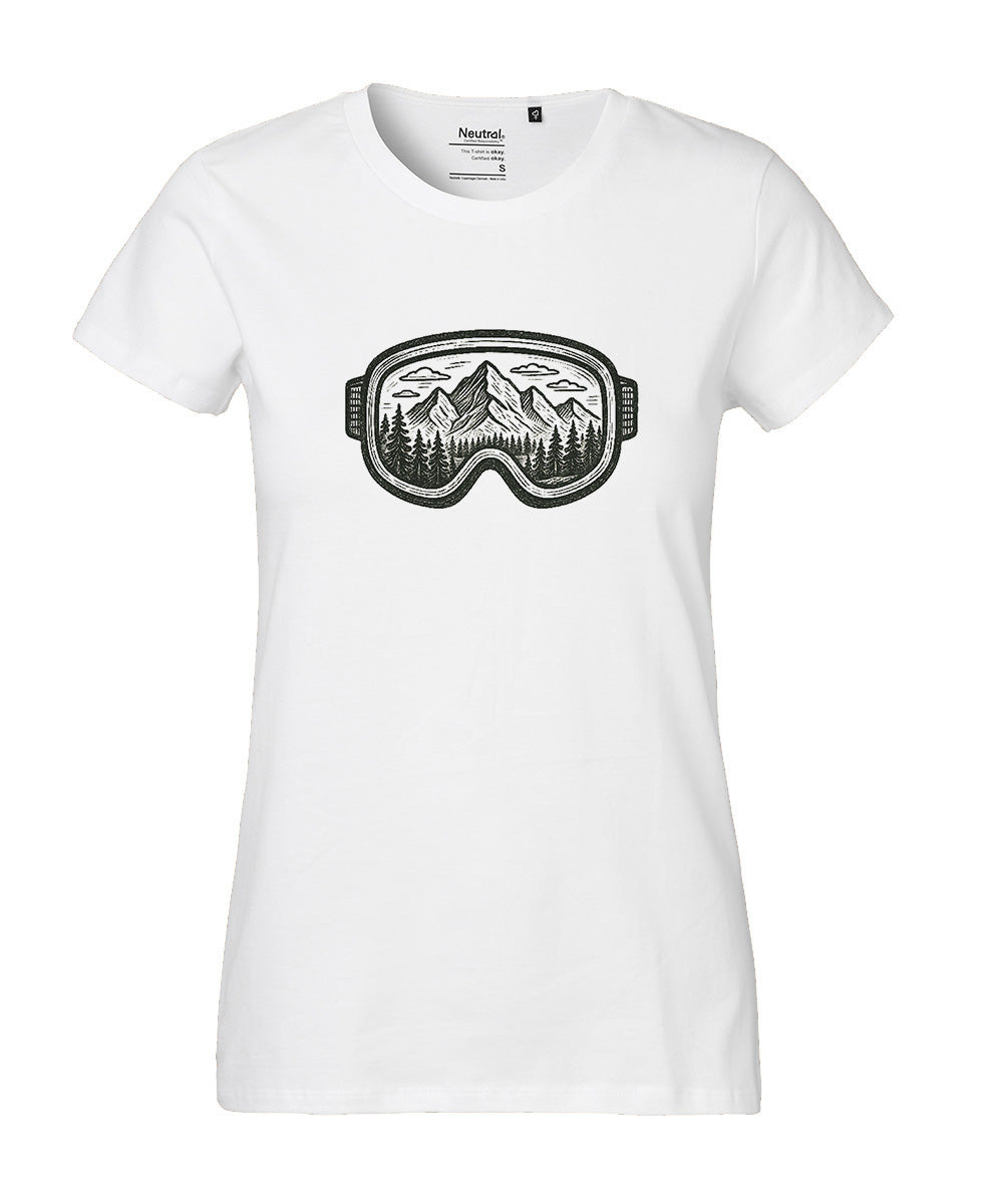 T-Shirt Classic Damen «Skibrille Mountain»