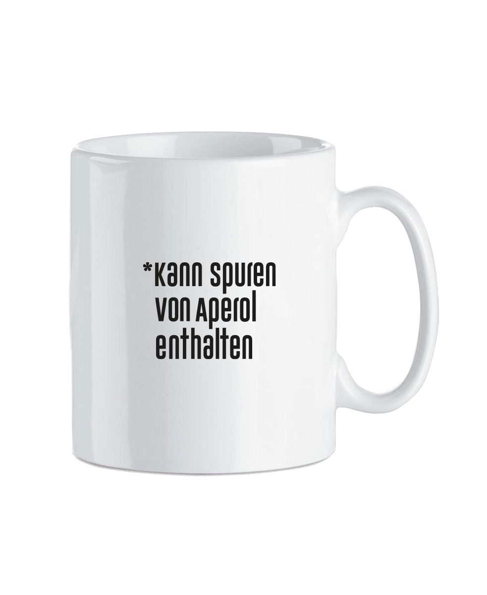 Tasse «Kann Spuren von Aperol enthalten»