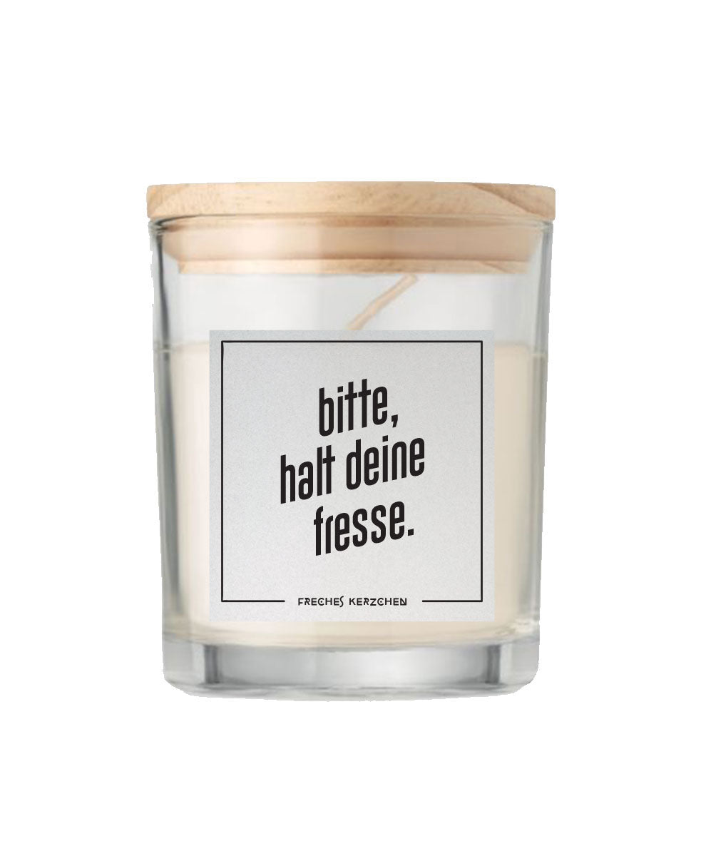 Duftkerze «bitte halt deine Fresse»