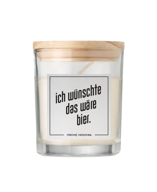 Duftkerze «ich wünschte das wäre bier»