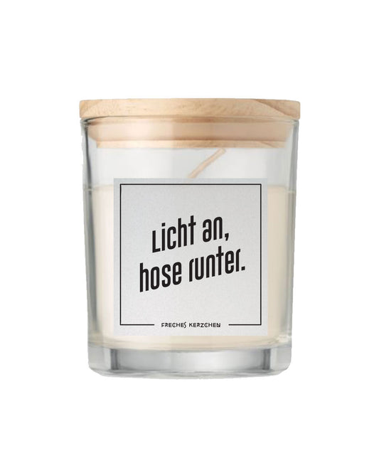 Duftkerze «licht an - hose runter»