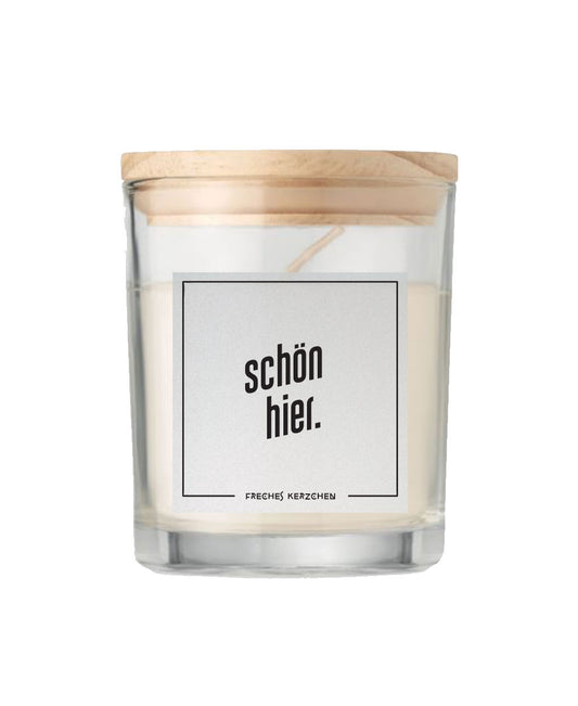 Duftkerze «schön hier»