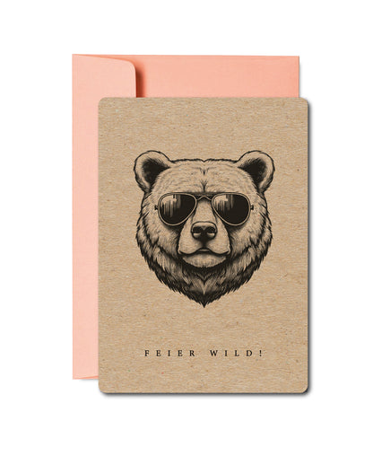 Grusskarten «Wildlife Tiere»
