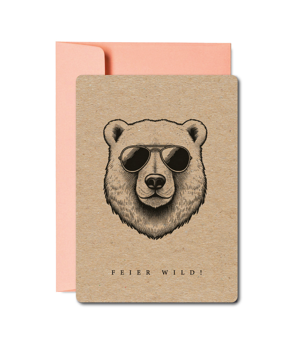 Grusskarten «Wildlife Tiere»