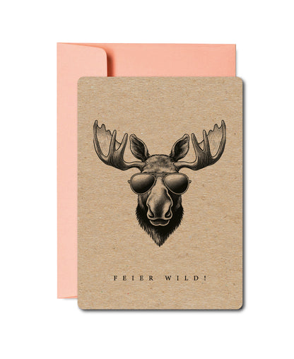 Grusskarten «Wildlife Tiere»