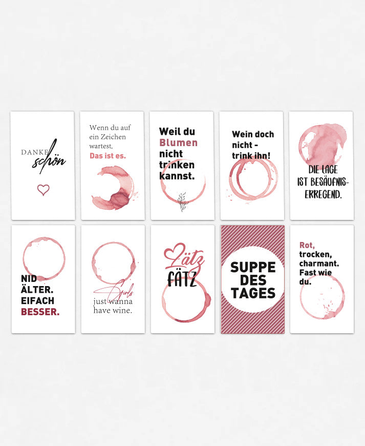 Flaschenetiketten «Set Nr.2»