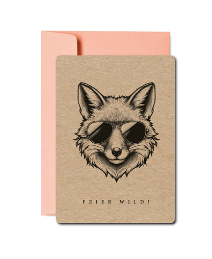 Grusskarten «Wildlife Tiere»