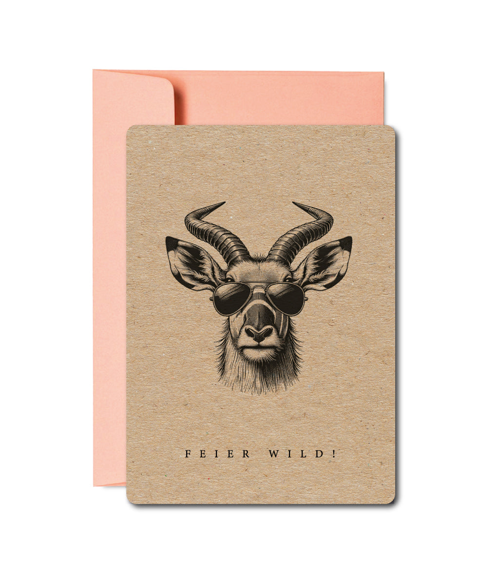 Grusskarten «Wildlife Tiere»