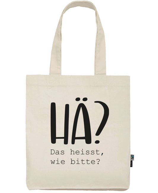 Baumwolltasche «hä?»