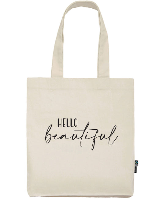 Baumwolltasche «hello beautiful»