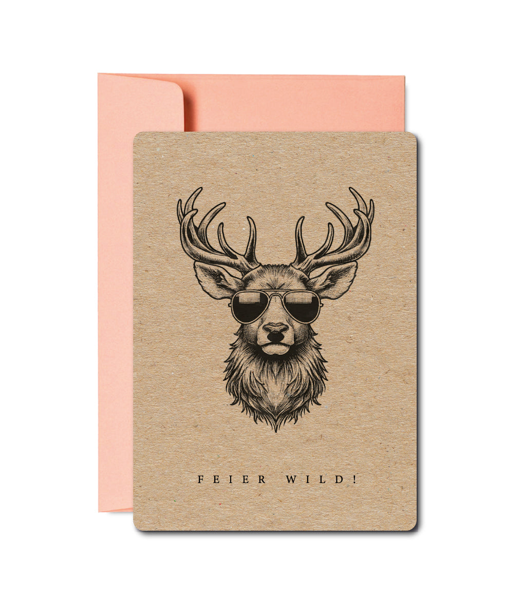 Grusskarten «Wildlife Tiere»