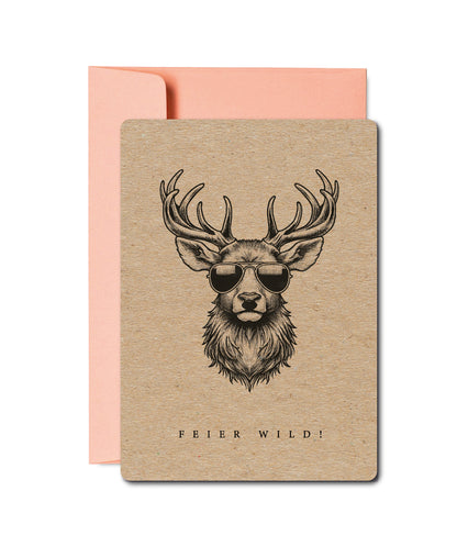Grusskarten «Wildlife Tiere»