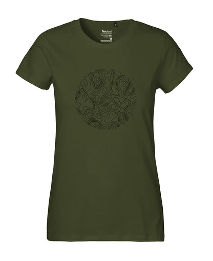 T-Shirt Classic Damen «Höhenlinien»