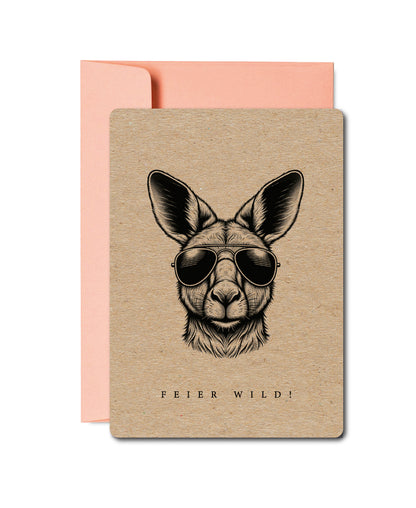 Grusskarten «Wildlife Tiere»