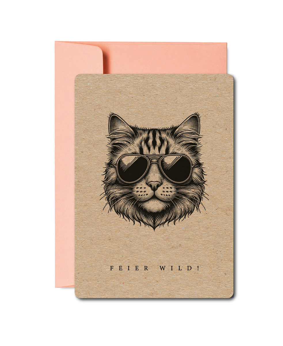Grusskarten «Wildlife Tiere»