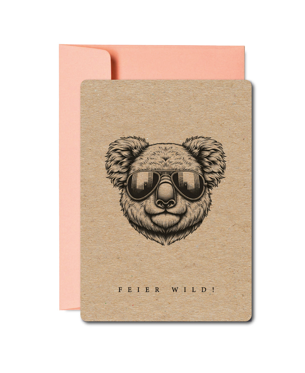 Grusskarten «Wildlife Tiere»