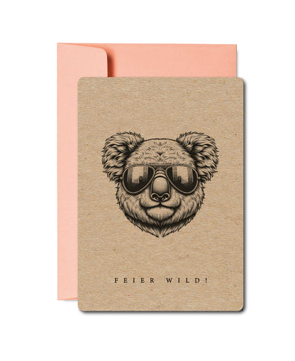 Grusskarten «Wildlife Tiere»