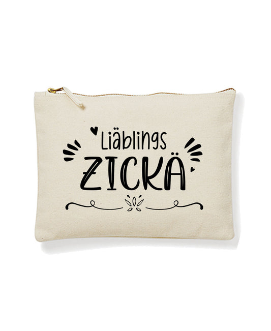 Kulturbeutel Pouch «Liäblings Zickä»