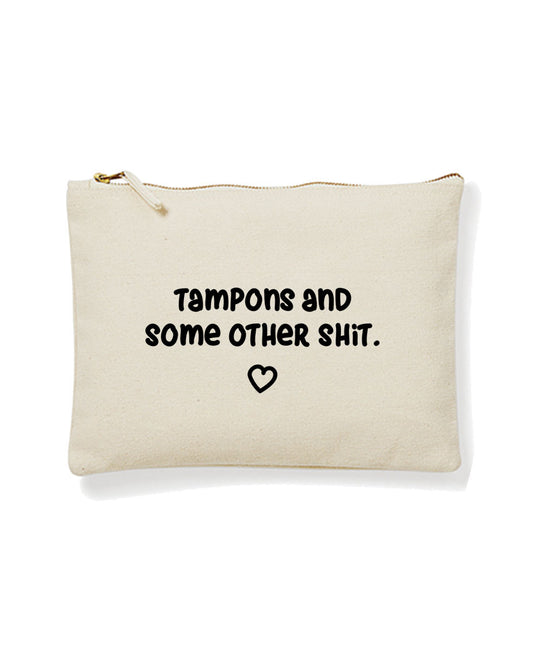 Kulturbeutel Pouch «Tampons and some other shit»