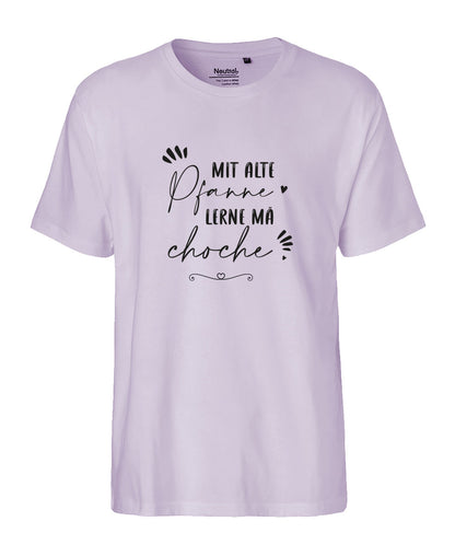 Herren T-Shirt Classic «mit alte Pfanne lerne mä choche»