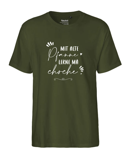 Herren T-Shirt Classic «mit alte Pfanne lerne mä choche»