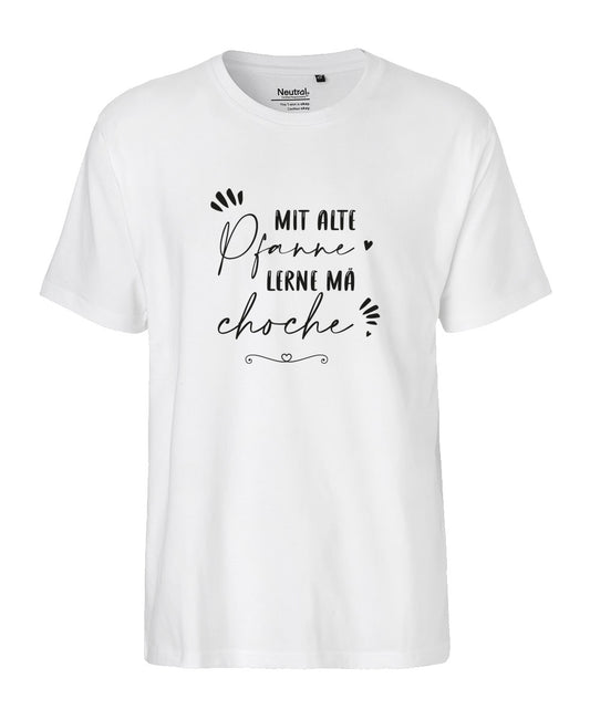 Herren T-Shirt Classic «mit alte Pfanne lerne mä choche»