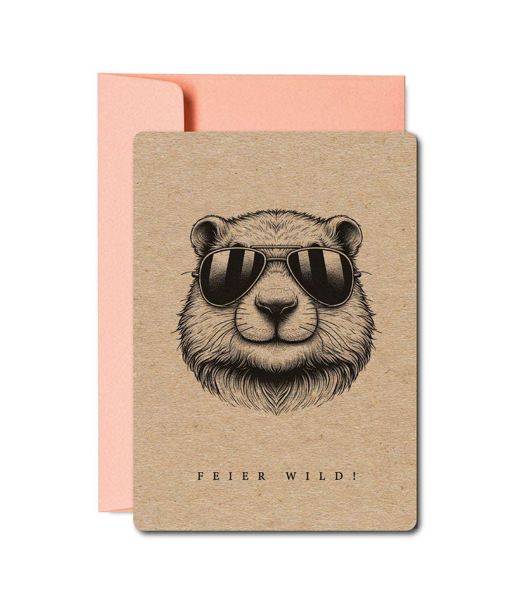 Grusskarten «Wildlife Tiere»