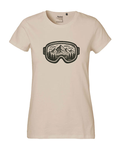T-Shirt Classic Damen «Skibrille Mountain»