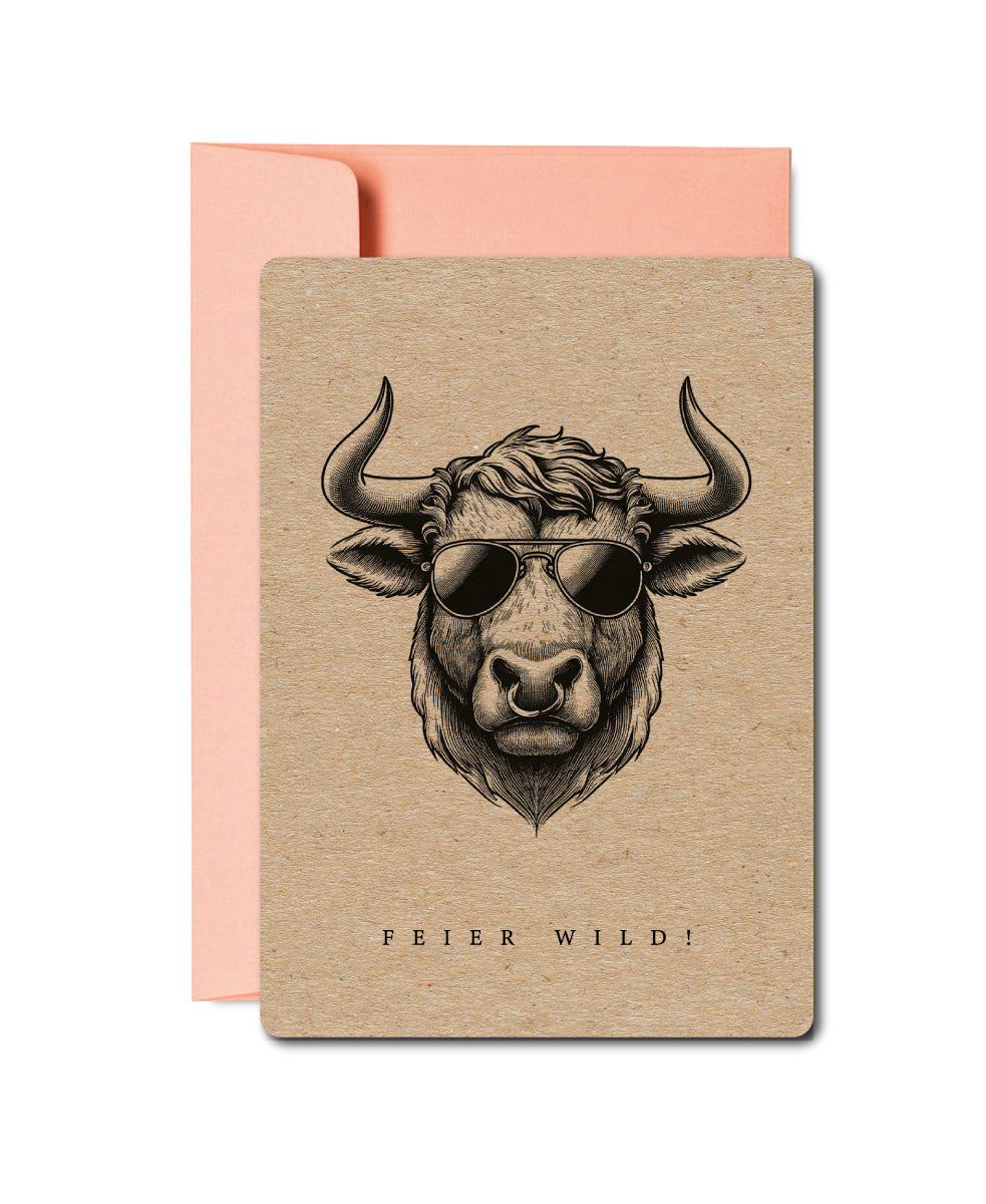 Grusskarten «Wildlife Tiere»