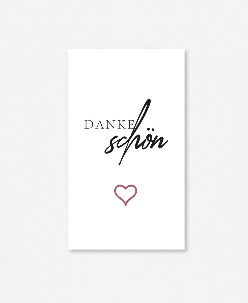 Flaschenetikette «Dankeschön»
