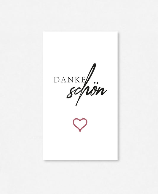 Weinetikette «Dankeschön»