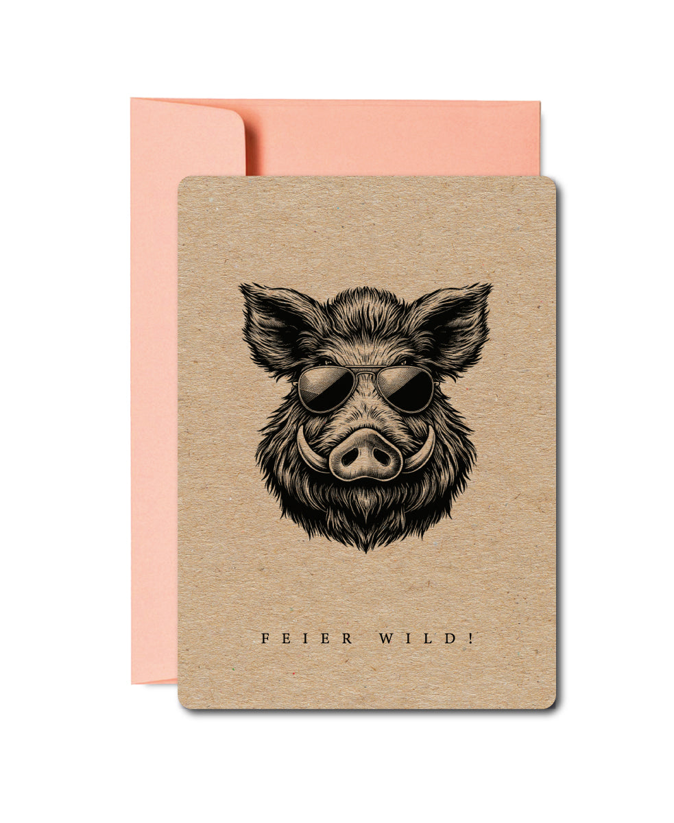 Grusskarten «Wildlife Tiere»