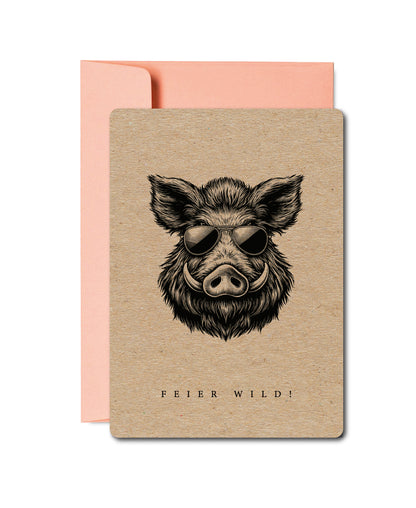 Grusskarten «Wildlife Tiere»