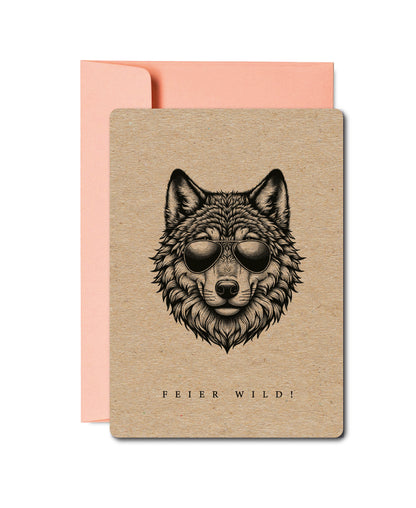 Grusskarten «Wildlife Tiere»