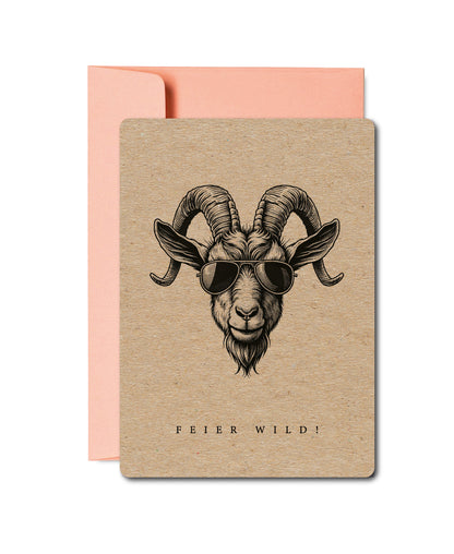 Grusskarten «Wildlife Tiere»